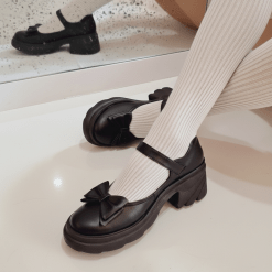 Escolar+lazo Liso Negro T7