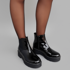 Ceci Cierre Charol Negro PL-MART